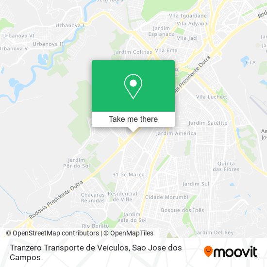 Mapa Tranzero Transporte de Veículos