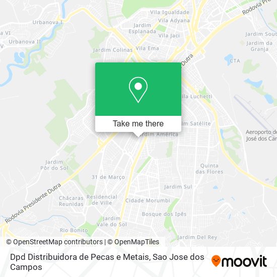 Dpd Distribuidora de Pecas e Metais map