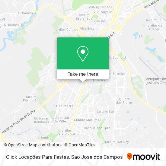 Click Locações Para Festas map