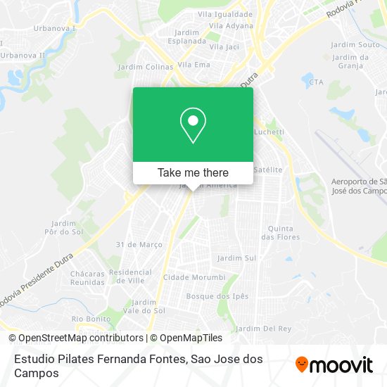 Mapa Estudio Pilates Fernanda Fontes