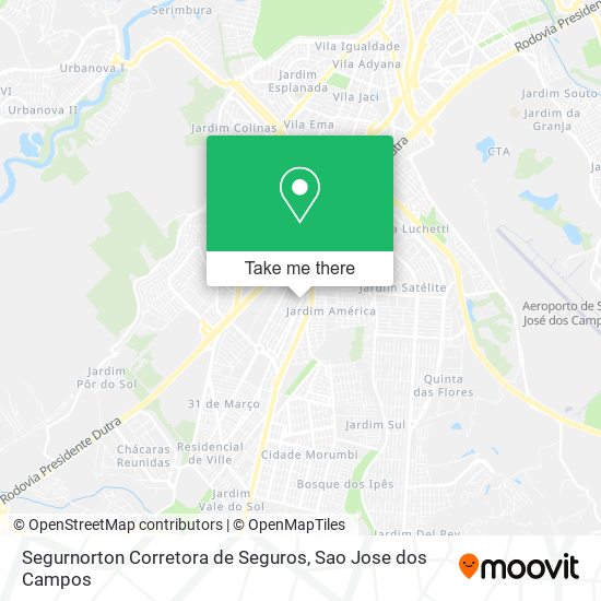 Mapa Segurnorton Corretora de Seguros