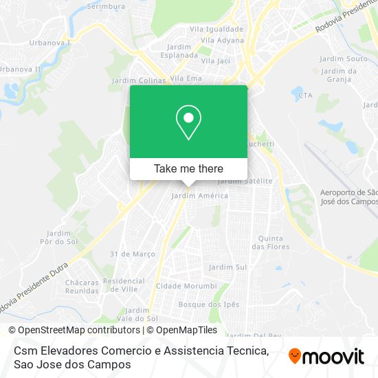 Csm Elevadores Comercio e Assistencia Tecnica map