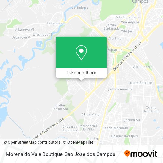 Mapa Morena do Vale Boutique