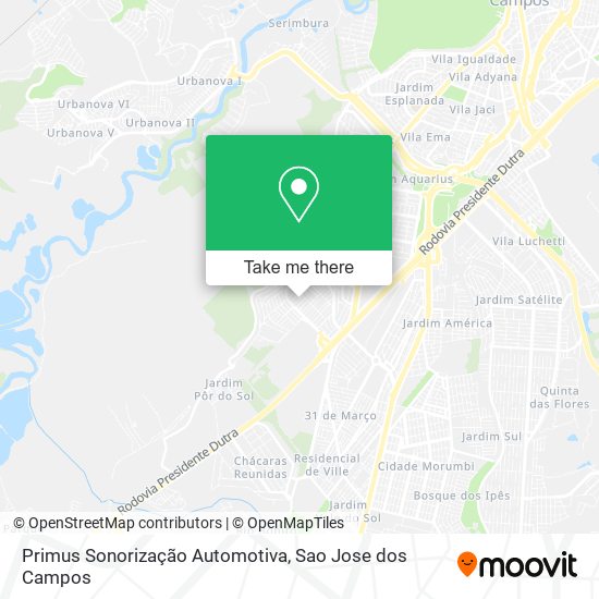 Mapa Primus Sonorização Automotiva