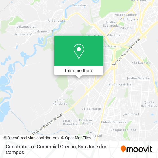 Mapa Construtora e Comercial Grecco