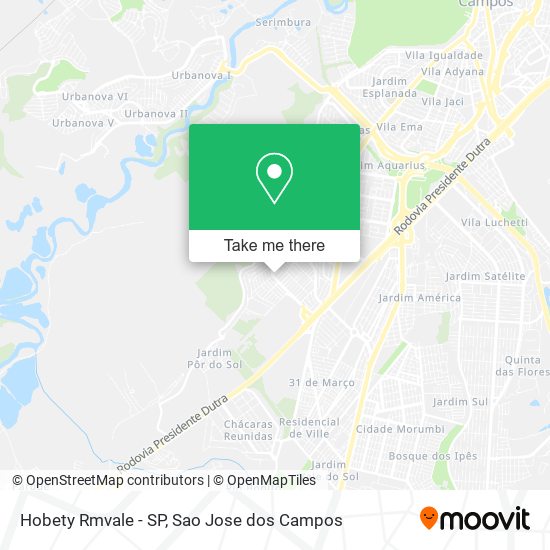 Mapa Hobety Rmvale - SP