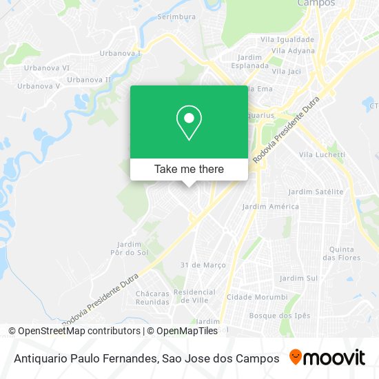 Antiquario Paulo Fernandes map