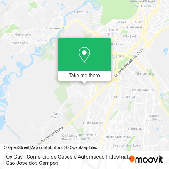 Mapa Ox Gas - Comercio de Gases e Automacao Industrial