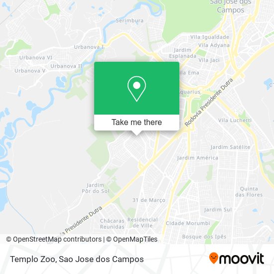 Templo Zoo map
