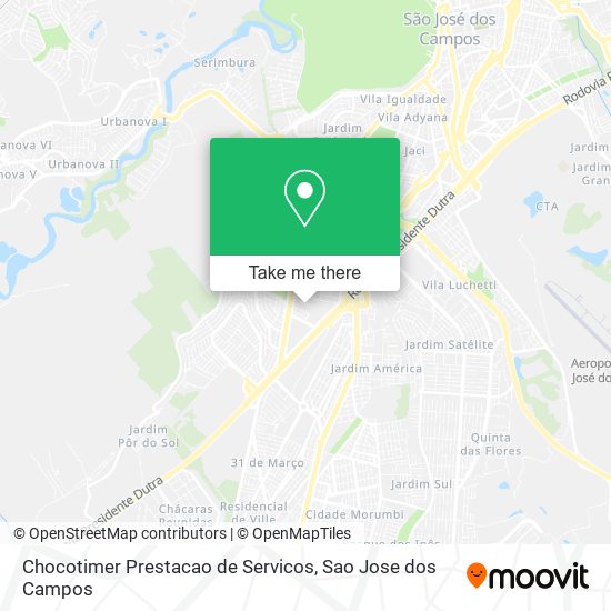 Mapa Chocotimer Prestacao de Servicos