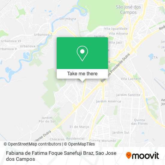 Fabiana de Fatima Foque Sanefuji Braz map