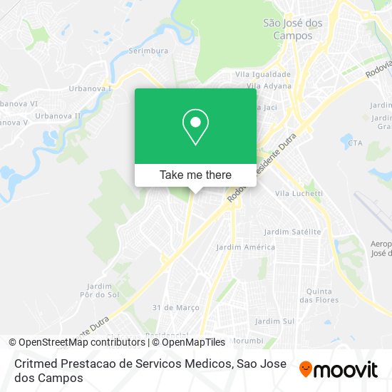 Critmed Prestacao de Servicos Medicos map