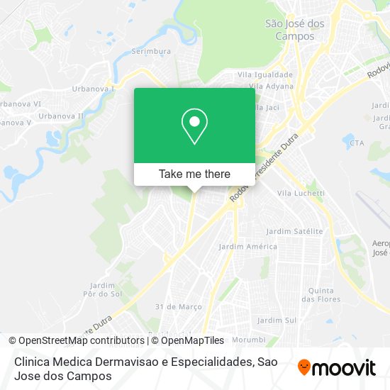 Mapa Clinica Medica Dermavisao e Especialidades