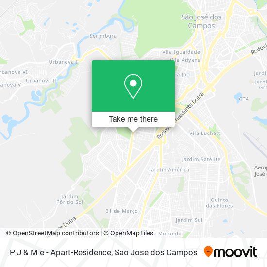Mapa P J & M e - Apart-Residence