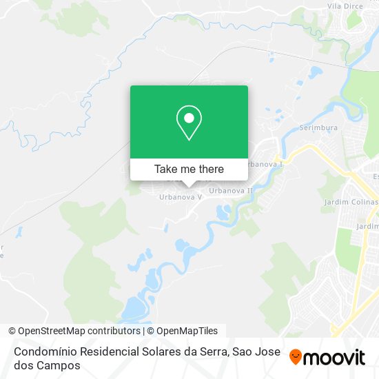 Mapa Condomínio Residencial Solares da Serra