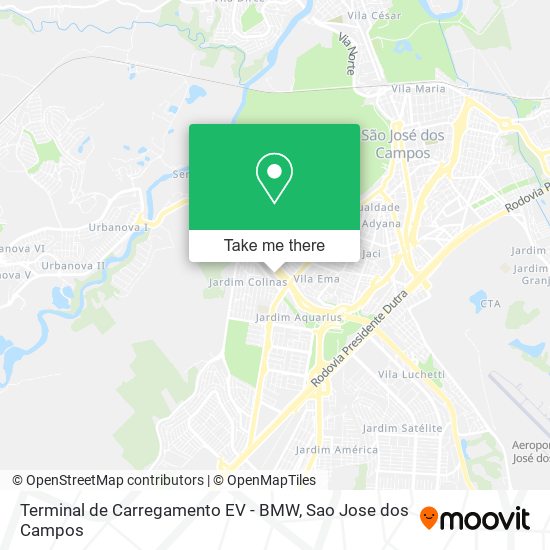 Mapa Terminal de Carregamento EV - BMW