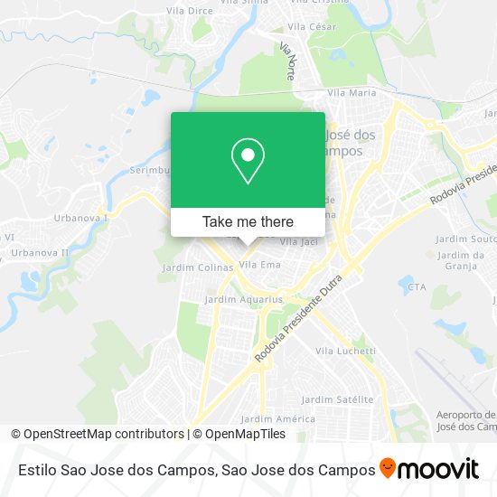 Estilo Sao Jose dos Campos map