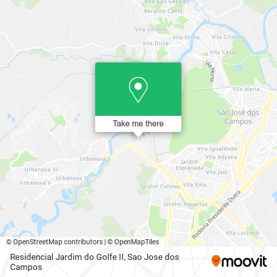 Residencial Jardim do Golfe II map