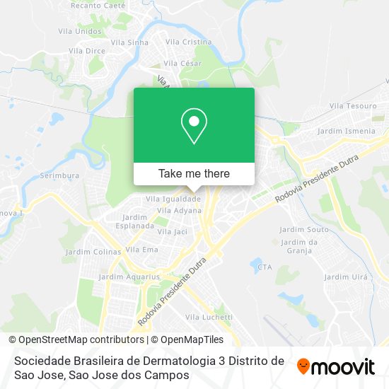 Sociedade Brasileira de Dermatologia 3 Distrito de Sao Jose map