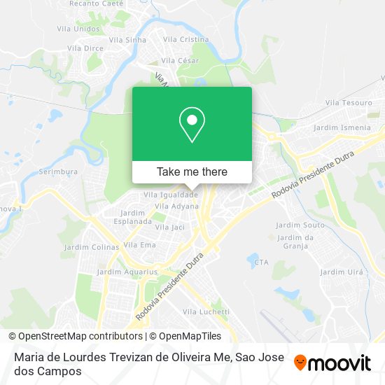 Maria de Lourdes Trevizan de Oliveira Me map