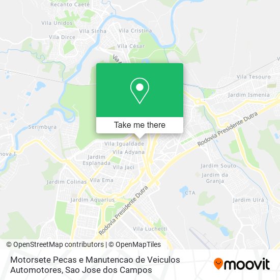 Motorsete Pecas e Manutencao de Veiculos Automotores map