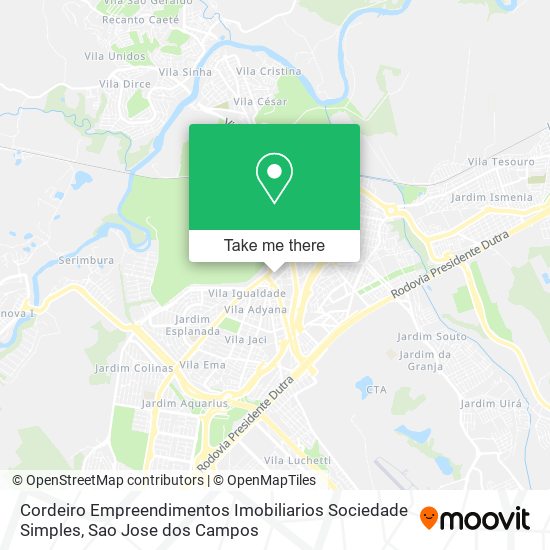 Mapa Cordeiro Empreendimentos Imobiliarios Sociedade Simples