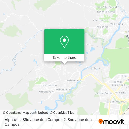 Alphaville São José dos Campos 2 map