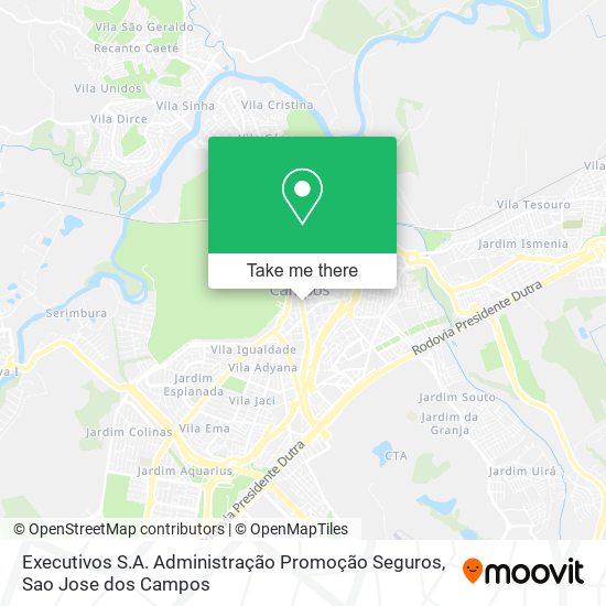 Executivos S.A. Administração Promoção Seguros map