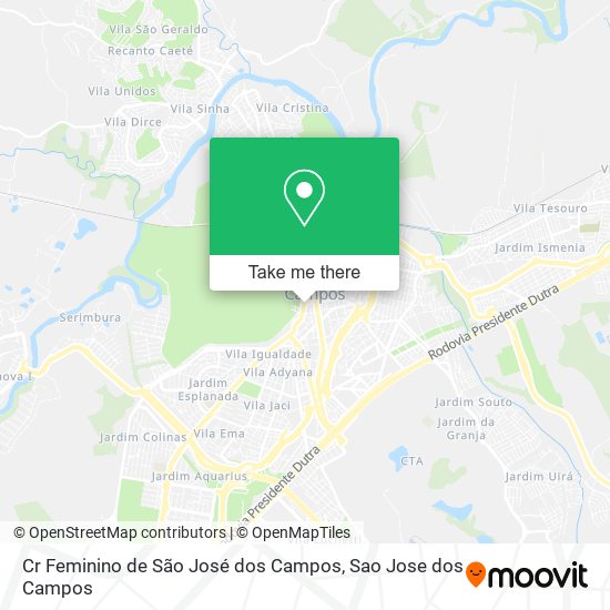 Cr Feminino de São José dos Campos map