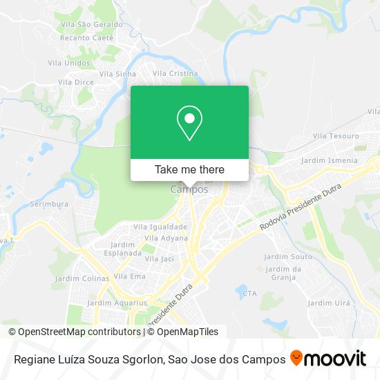 Regiane Luíza Souza Sgorlon map