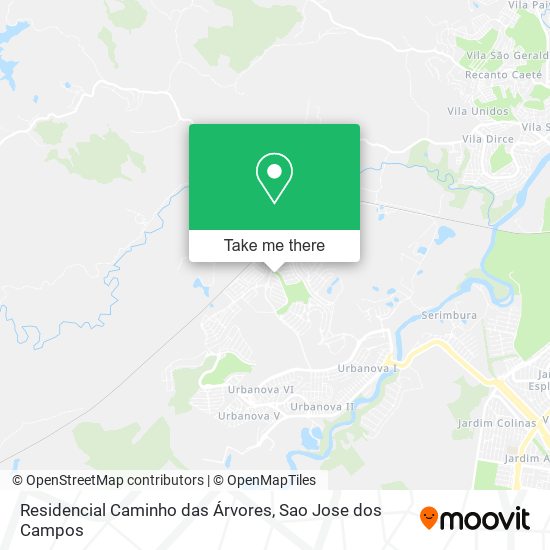 Residencial Caminho das Árvores map