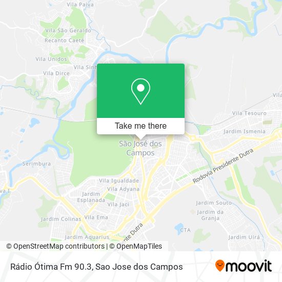 Mapa Rádio Ótima Fm 90.3