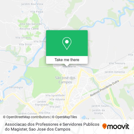 Mapa Associacao dos Professores e Servidores Publicos do Magister