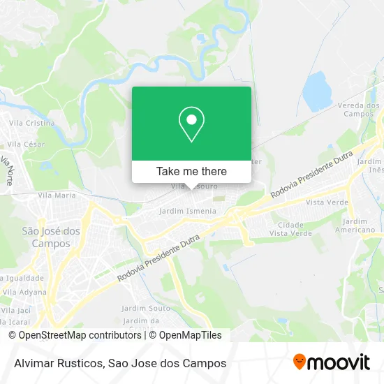 Alvimar Rusticos map