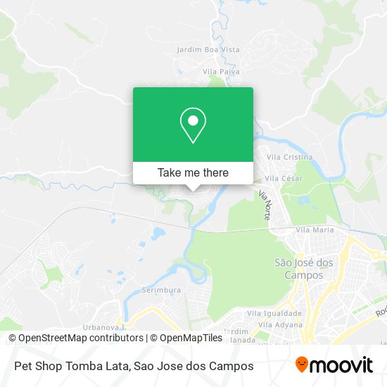 Mapa Pet Shop Tomba Lata