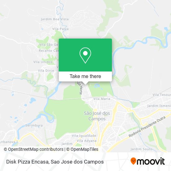 Disk Pizza Encasa map