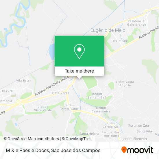 M & e Paes e Doces map