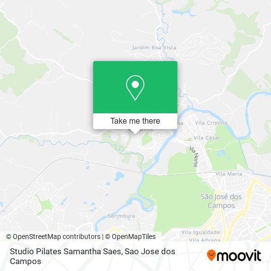 Studio Pilates Samantha Saes map