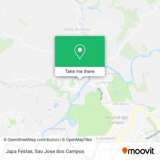 Japa Festas map