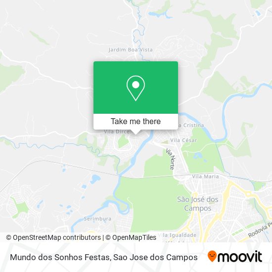 Mundo dos Sonhos Festas map