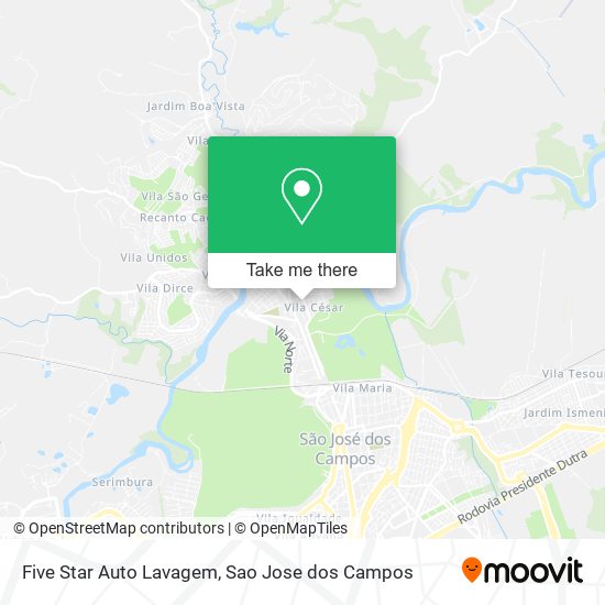 Five Star Auto Lavagem map