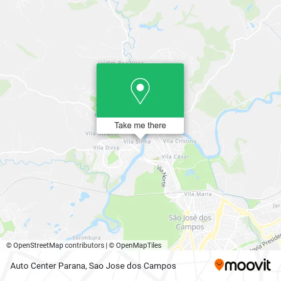 Auto Center Parana map