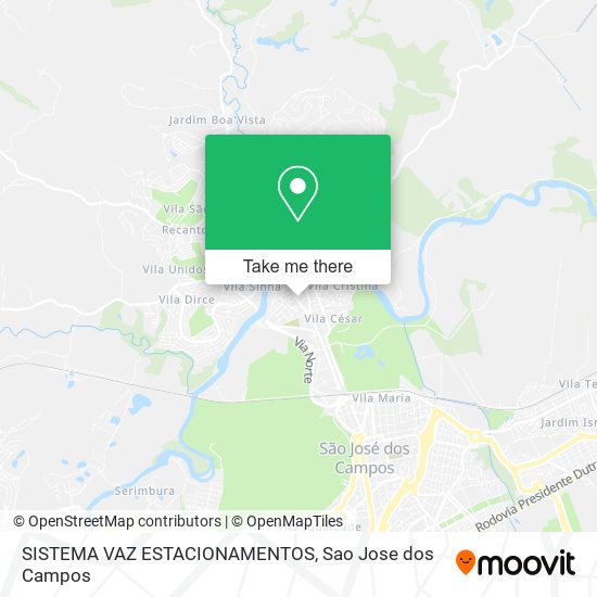 Mapa SISTEMA VAZ ESTACIONAMENTOS