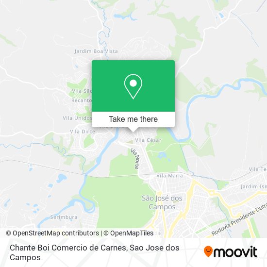 Chante Boi Comercio de Carnes map