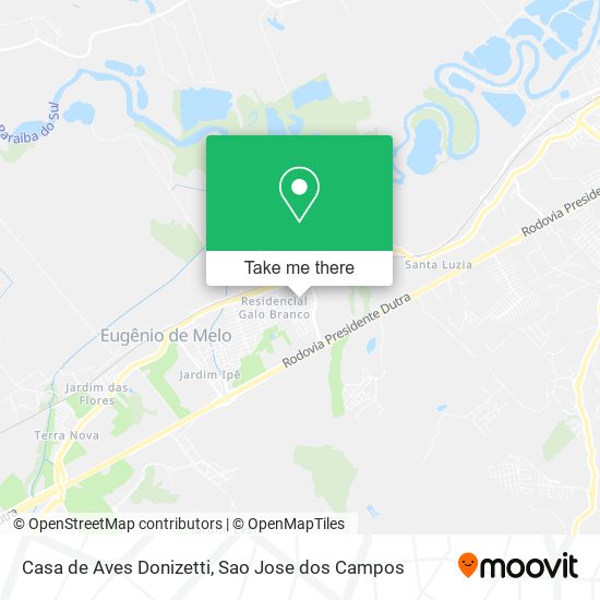 Casa de Aves Donizetti map