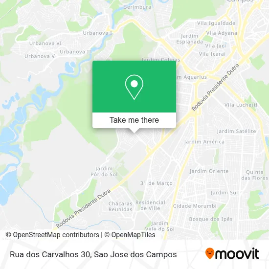 Rua dos Carvalhos 30 map