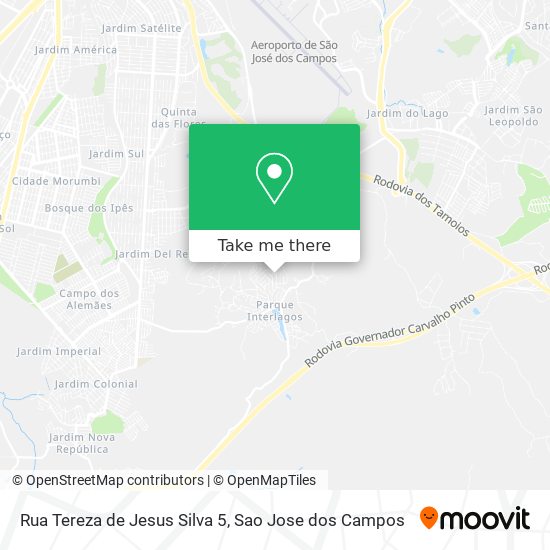 Mapa Rua Tereza de Jesus Silva 5