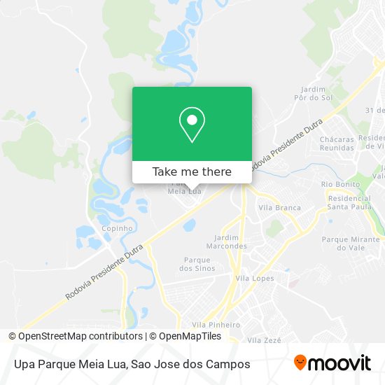 Upa Parque Meia Lua map