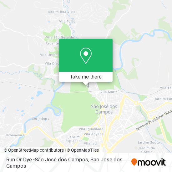 Run Or Dye -São José dos Campos map