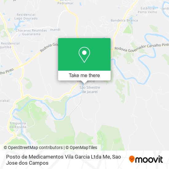Posto de Medicamentos Vila Garcia Ltda Me map